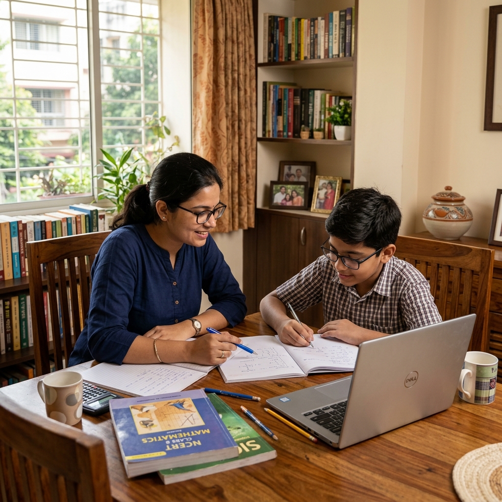 Student learning at home
